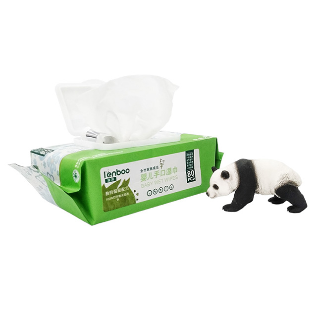 100% bambú biodegradable ecológico toallitas húmedas para bebés