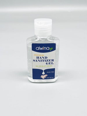 Gel desinfectante para manos de 60 ml sin enjuague con alcohol al 60%